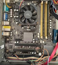 Scheda madre VINTAGE ASROCK 960GC-GS FX con cpu