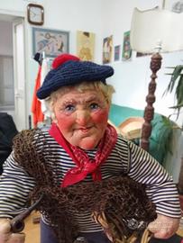 bambola antica il pescatore 