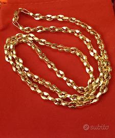 Collana Unisex PLACCATA ORO18k cm60