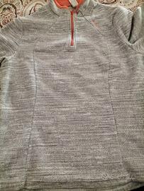 decathlon felpa donna collo alto con zip materiali