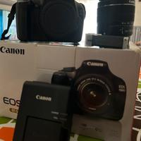 CANON EOS 1100d + 18-55 + doppia batteria + bag