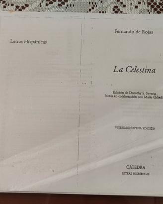 La Celestina di Fernando de Rojas