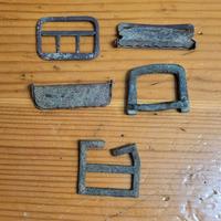 Lotto di 5 fibie vintage e ww1/ww2