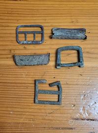 Lotto di 5 fibie vintage e ww1/ww2