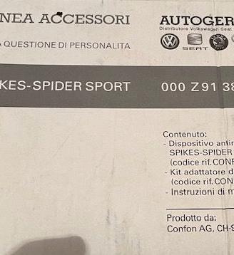 Dispositivo antineve spikes spider sport