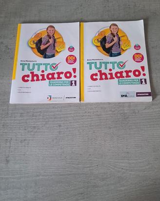 2 libri di matematica tutto chiaro di 1 media