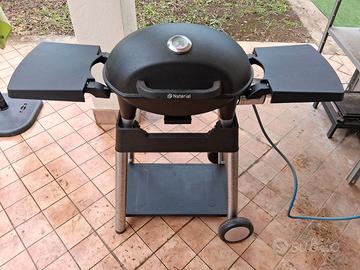 barbequea gas con piastra in ghisa