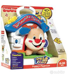 CUCCIA DEL CAGNOLINO FISHER PRICE luci suoni nuovo