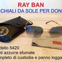 OCCHIALI RAY-BAN 5420 DONNA da SOLE Lenti AZZURRE