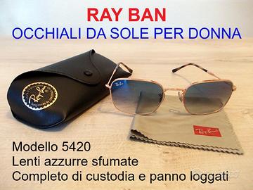 OCCHIALI RAY-BAN 5420 DONNA da SOLE Lenti AZZURRE