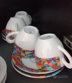 tazzine caffè con piattini Luzzati