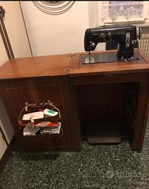 Macchina da cugire Vintage FERKEIL con mobile