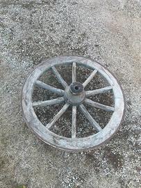 ruota di carro in legno 