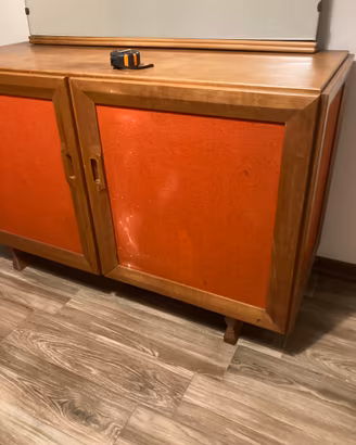 Credenza MB15 Albini-Helg tessuto arancione