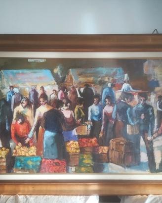 Quadro Il mercatino della frutta