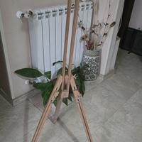 Cavalletto da pittura in legno regolabile