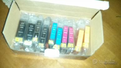 7 cartucce per canon pixma