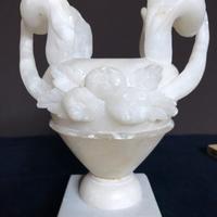 Vaso Scultura in alabastro vintage