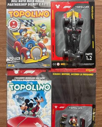 Topolino 3693-3694 modellino Disney F1 ed limitata