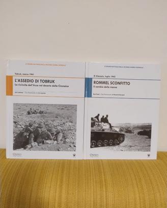 ASSEDIO DI TOBRUK ROMMEL SCONFITTO 2 LIBRI OSPREY