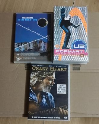 DVD e VHS musica rock originali 