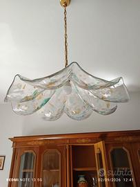 Lampadario in vetro artistico di pregio