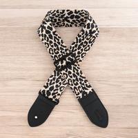 Tracolla cinta cinghia Leopardata chiara chitarra