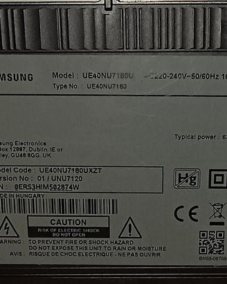 Elettronica Smart TV Samsung 