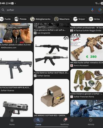 softair attrezzatura varia