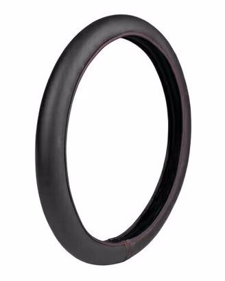 Coprivolante Elasticizzato Similpelle Nero Rosso