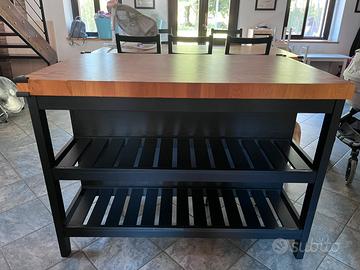 Isola per cucina Vadholma ikea + 2 sgabelli