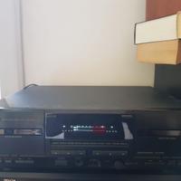 Riproduttore audio cassette Kenwood doppia piastra