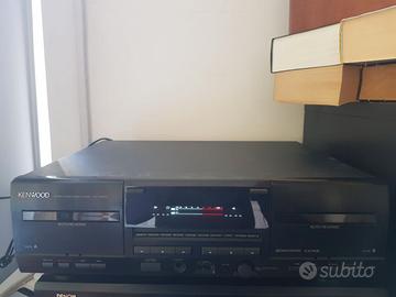 Riproduttore audio cassette Kenwood doppia piastra