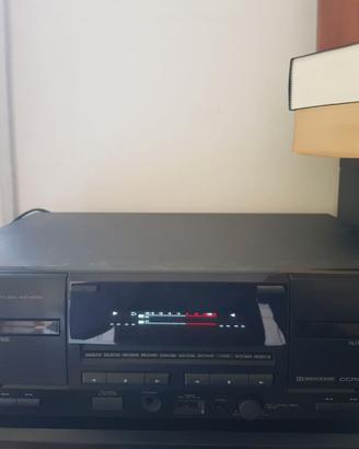 Riproduttore audio cassette Kenwood doppia piastra