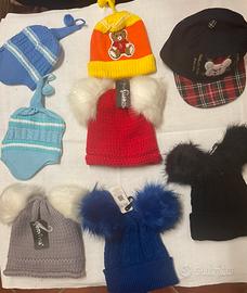 Lotto cappelli bambino