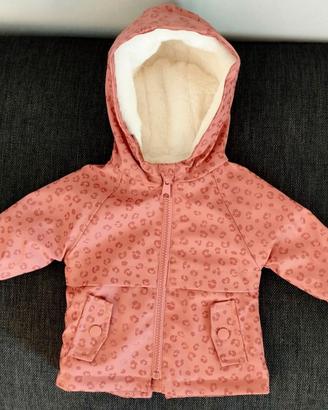 Parka imbottito leopardato rosa Kiabi 3 mesi 56 cm