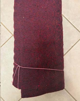 Rotolo di tessuto in lana bordeaux 10 m