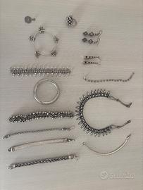 Lotto di Gioielli in Argento Indiano