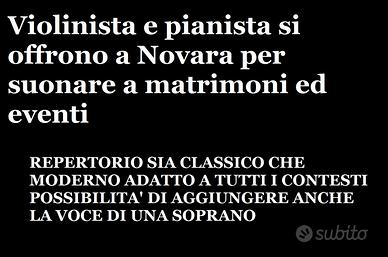 Violinista e pianista Novara