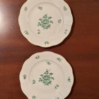 Set 2 piatti Herend Hungary dipinti a mano