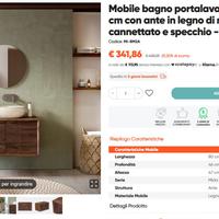 Mobile bagno con lavabo