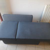 divano letto con contenitore + 2 cuscini schienale