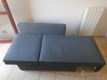 divano letto con contenitore + 2 cuscini schienale