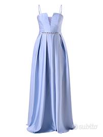 Abito lungo colore azzurro Rinascimento Atelier