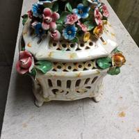 Vado ceramica lavorato motivi floreali