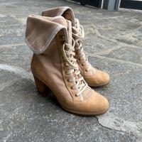 Stivaletto con tacco Timberland beige