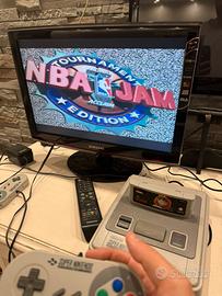 Console Super Nintendo Snes anni 90 Pal e 2 joypad