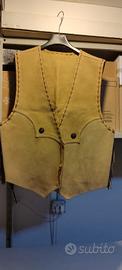 gilet vintage pelle