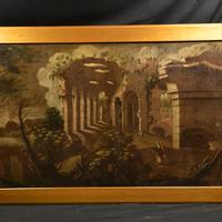 Quadro Antico Olio su Tela - Grande Formato 2mt