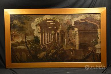 Quadro Antico Olio su Tela - Grande Formato 2mt